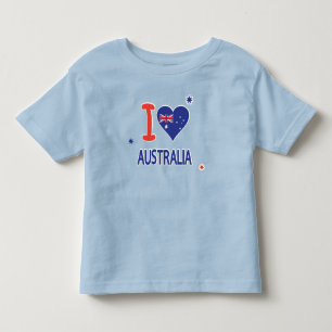 T-shirt Pour Les Tous Petits J'AIME L'AUSTRALIE l'Australie jour le 26 janvier