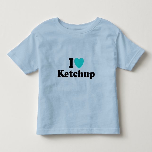 T-shirt Pour Les Tous Petits J'aime le ketchup (Devant)