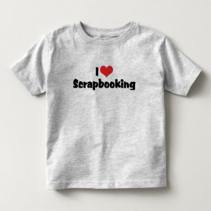 T-shirt Pour Les Tous Petits J'aime le scrapbooking à cœur - Amoureux de scrapb