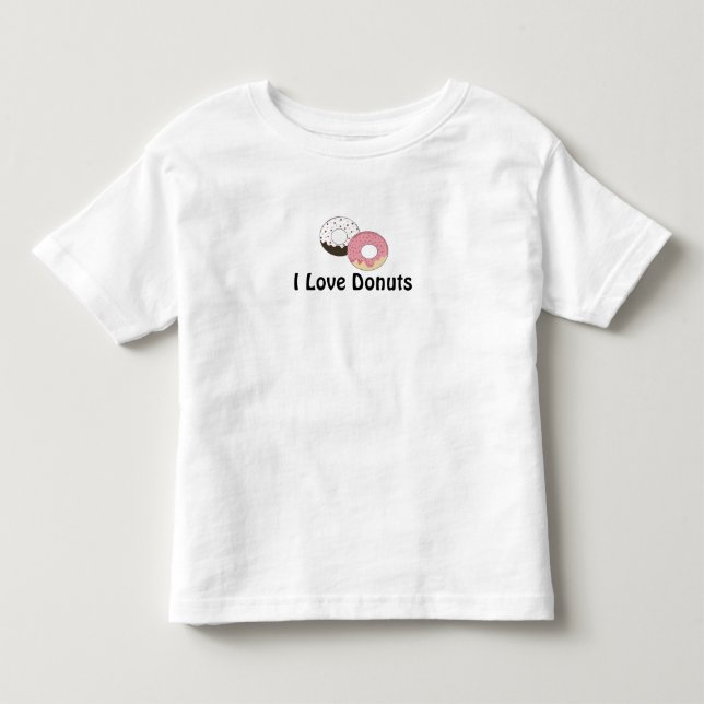 T-shirt Pour Les Tous Petits J'aime les beignets (Devant)