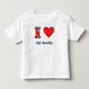 T-shirt Pour Les Tous Petits J'aime ma famille