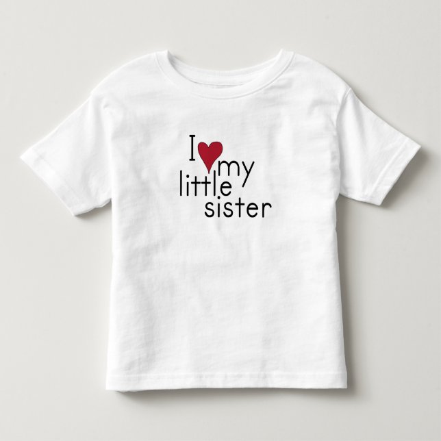 T-shirt Pour Les Tous Petits J'aime ma petite soeur (Devant)