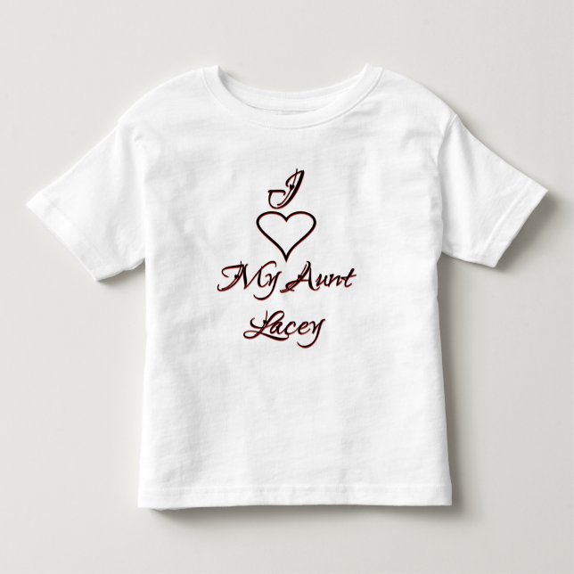 T-shirt Pour Les Tous Petits J'aime ma tante (Devant)