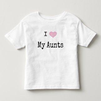 T-shirt Pour Les Tous Petits J'Aime Mes Tantes