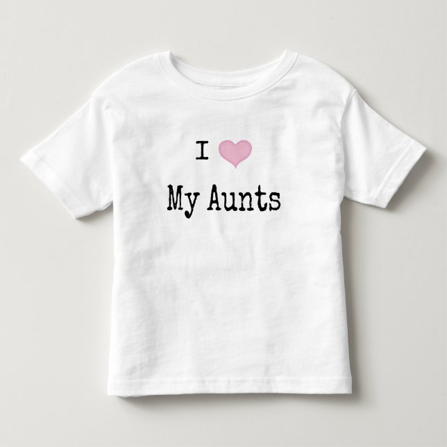 T-shirt Pour Les Tous Petits J'Aime Mes Tantes (Devant)