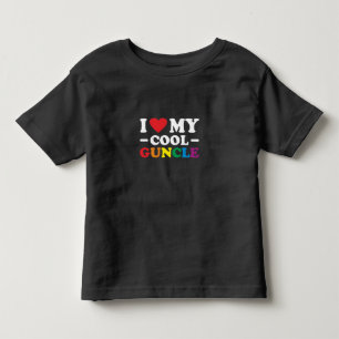 T-shirt Pour Les Tous Petits J'Aime Mon Cool Guncle