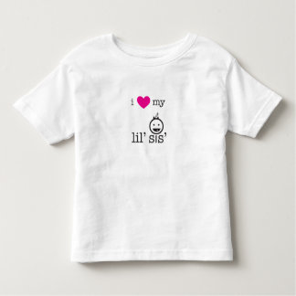 T-shirt Pour Les Tous Petits J'Aime Mon Lil' Sis'