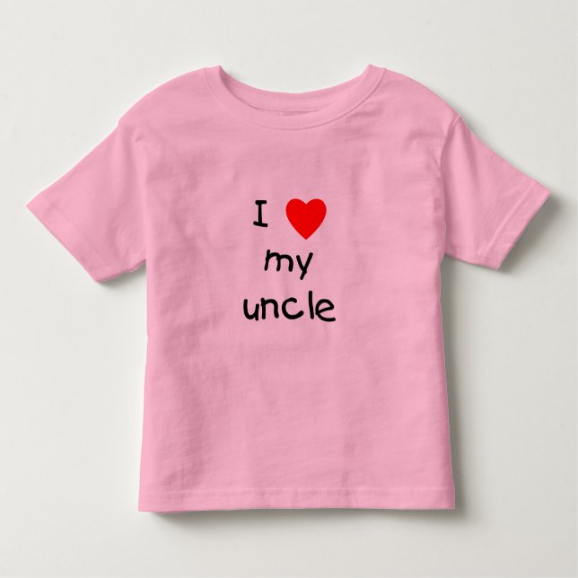 T-shirt Pour Les Tous Petits J'aime mon oncle (Devant)