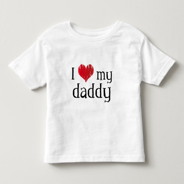 T-shirt Pour Les Tous Petits J'aime mon papa (Devant)