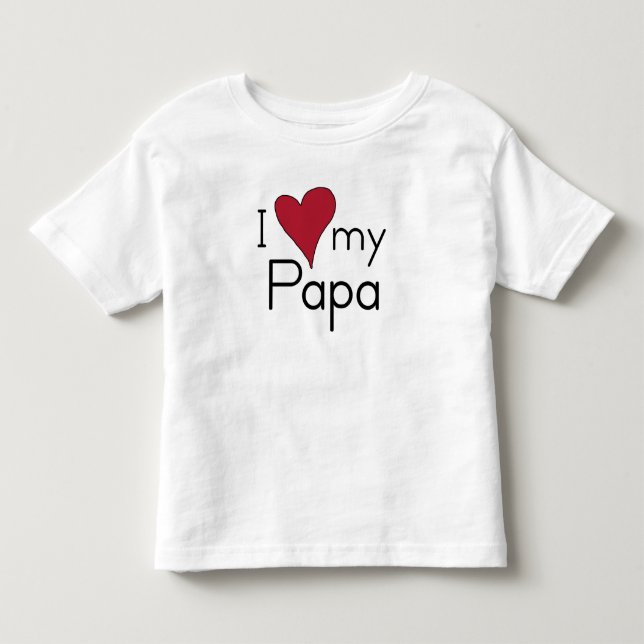 T-shirt Pour Les Tous Petits J'aime mon papa (Devant)