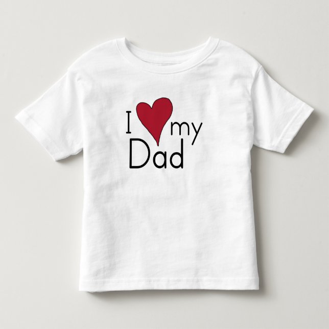 T-shirt Pour Les Tous Petits J'aime mon papa (Devant)