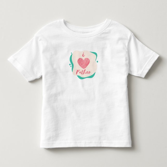 T-shirt Pour Les Tous Petits j'aime mon père (Devant)