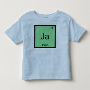 T-shirt Pour Les Tous Petits Jamie  Nom Chimie Élément Tableau Périodique