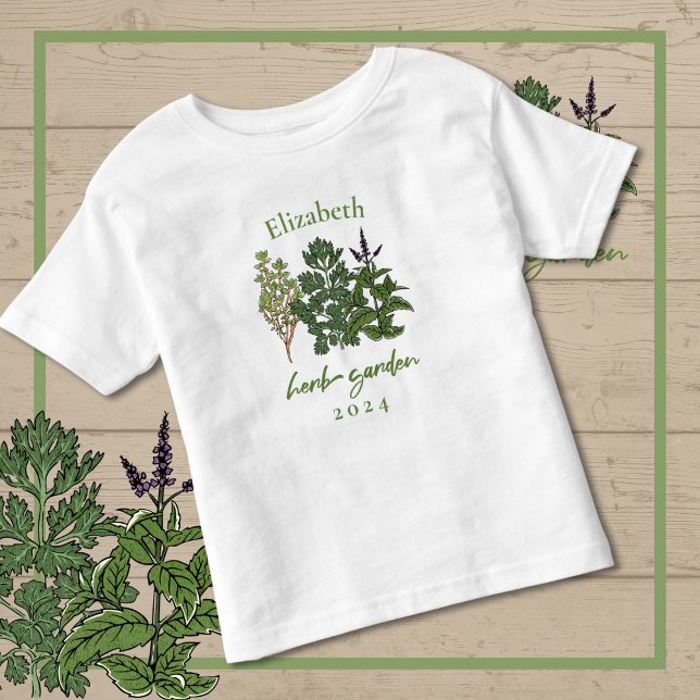 T-shirt Pour Les Tous Petits Jardin aux herbes (Herb Garden Toddler T-Shirt)