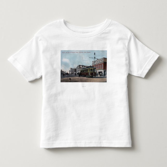 T-shirt Pour Les Tous Petits Jaspe et rues de McDougall (Devant)