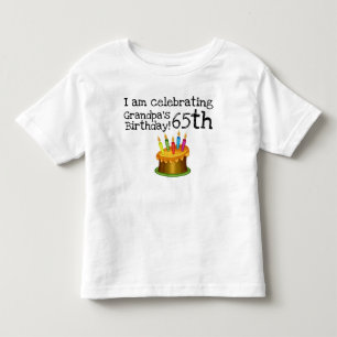 T-shirt Pour Les Tous Petits Je célèbre le soixante-cinquième anniversaire du