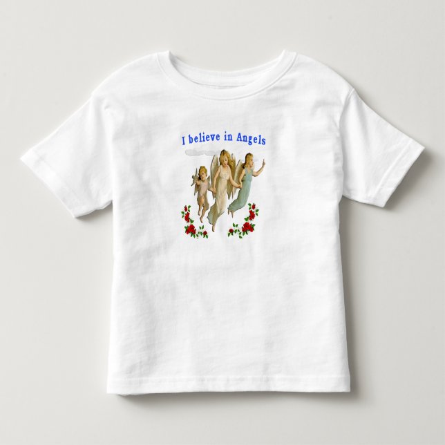T-shirt Pour Les Tous Petits Je crois aux vêtements d'anges (Devant)