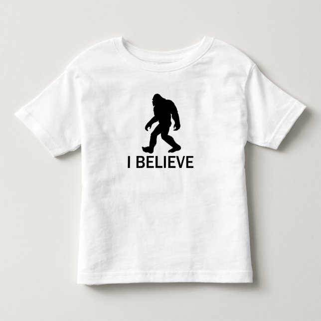 T-shirt Pour Les Tous Petits Je crois en Bigfoot (Devant)