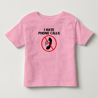 T-shirt Pour Les Tous Petits Je déteste les appels téléphoniques