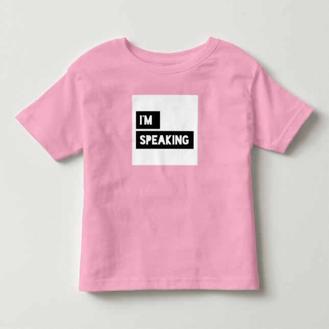 T-shirt Pour Les Tous Petits Je parle Kamala Harris (Devant)