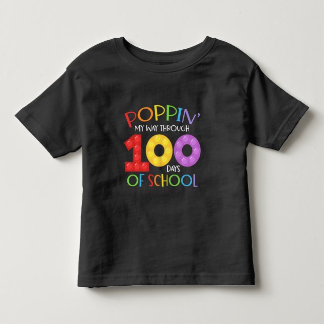 T-shirt Pour Les Tous Petits Je passe 100 jours à l'école (Devant)