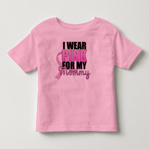 T-shirt Pour Les Tous Petits Je porte le rose pour mon enfant en bas âge de