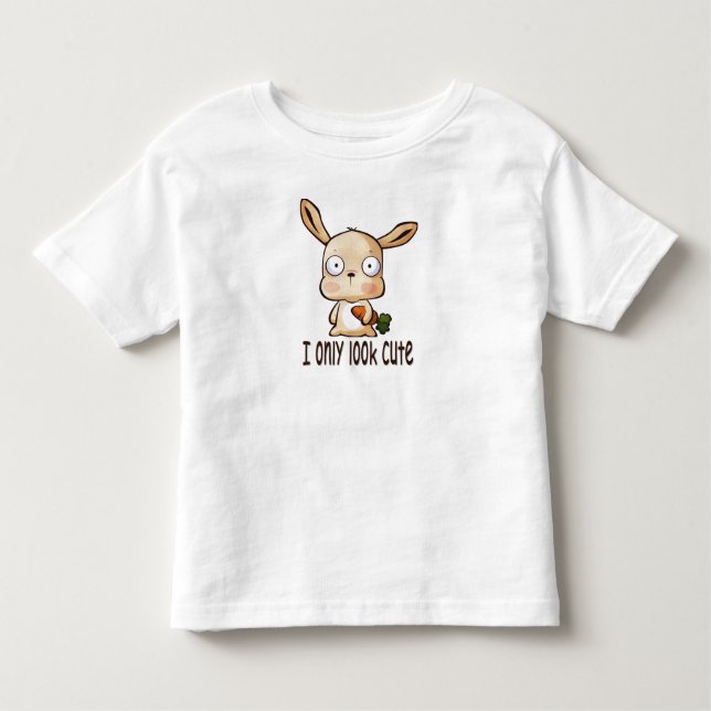 T-shirt Pour Les Tous Petits Je semble seulement mignon (Devant)