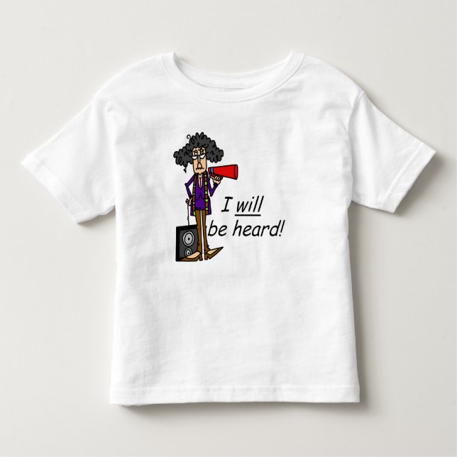 T-shirt Pour Les Tous Petits Je Serai Entendu (Devant)