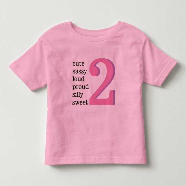 T-shirt Pour Les Tous Petits Je suis 2 Chemise (Devant)