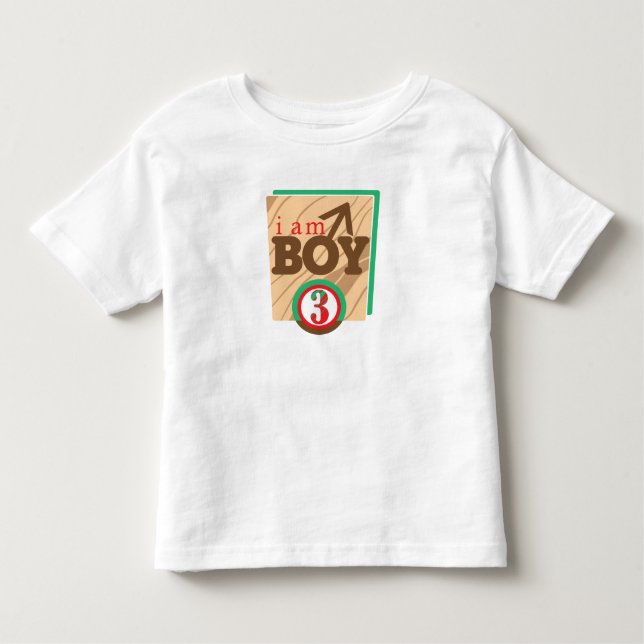 T-SHIRT POUR LES TOUS PETITS JE SUIS GARÇON 3 (Devant)