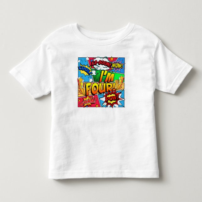 T-shirt Pour Les Tous Petits Je suis la bande dessinée quatre (Devant)