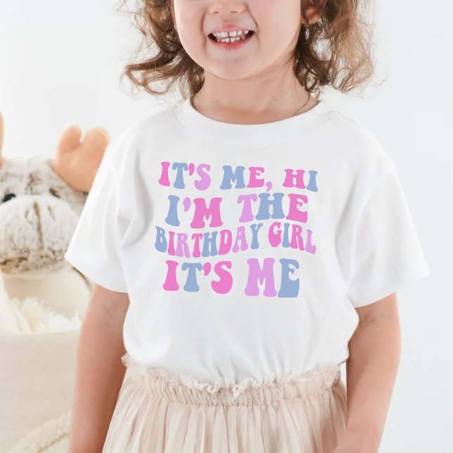 T-shirt Pour Les Tous Petits Je suis la fille d'anniversaire (Créateur téléchargé)