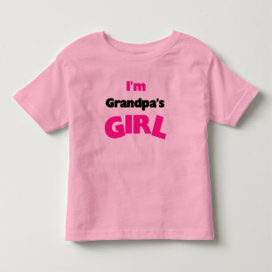 T-shirt Pour Les Tous Petits Je suis la fille de grand-père