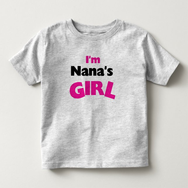 T-shirt Pour Les Tous Petits Je suis la fille de Nana (Devant)
