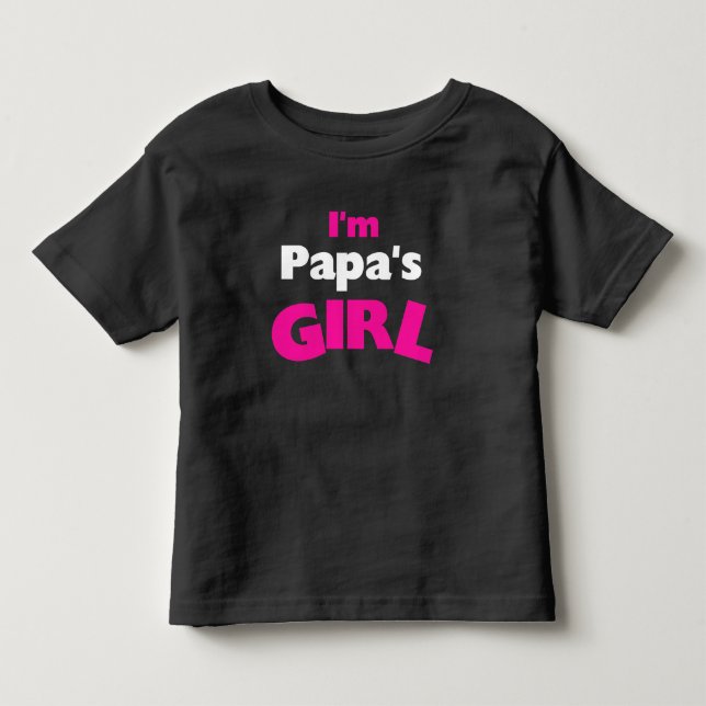 T-shirt Pour Les Tous Petits Je suis la fille de papa (Devant)