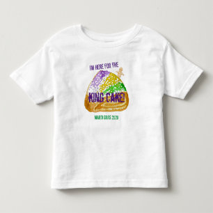 T-shirt Pour Les Tous Petits Je suis là pour le gâteau du roi ! Mardi Gras 20