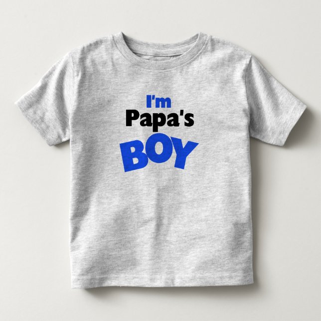 T-shirt Pour Les Tous Petits Je suis le garçon de Papa (Devant)