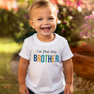 T-shirt Pour Les Tous Petits Je suis le grand frère tout-petit coloré