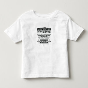 T-shirt Pour Les Tous Petits Je Suis Un Frère Chanceux Cadeaux Pour Frère