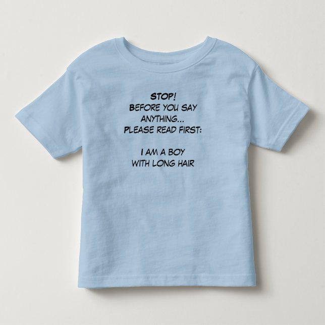 T-shirt Pour Les Tous Petits Je suis un garçon ! (Devant)