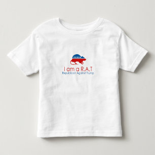 T-shirt Pour Les Tous Petits Je suis un R.A.T : Républicain contre Trump
