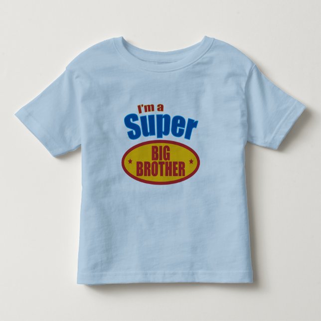 T-shirt Pour Les Tous Petits Je suis un super grand frère (Devant)
