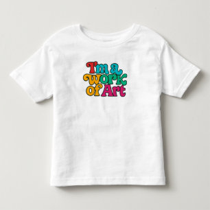 T-shirt Pour Les Tous Petits Je suis une œuvre d'art