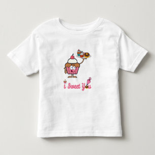 T-shirt Pour Les Tous Petits Je te suce avec un gâteau