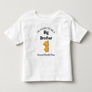 T-shirt Pour Les Tous Petits Je vais être un Big Brother