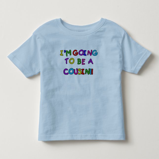 T-shirt Pour Les Tous Petits Je vais être un Cousin (Devant)