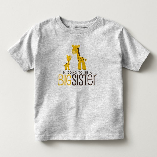 T-shirt Pour Les Tous Petits Je vais être une grande soeur (Devant)