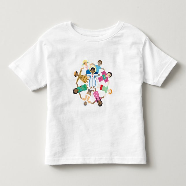 T-shirt Pour Les Tous Petits Jésus aime les petits enfants (Devant)