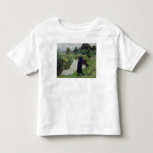 T-shirt Pour Les Tous Petits Jeune fille dans les champs,