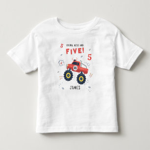T-shirt Pour Les Tous Petits Jeune Sauvage Et Cinq 5e Anniversaire Enfants Voit